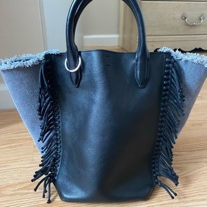 Phillip Lim 3.1 Bianca Denim Fringe Satchel